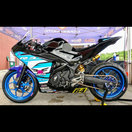 Evol Technology Yamaha YZFR3 Rearset Kit